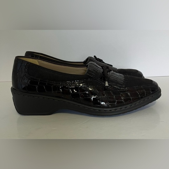 Ara Rachel Loafer Women’s 5 Brown Croc Texture Slip-on - Picture 3 of 13